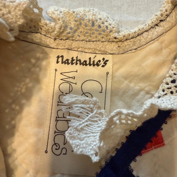 Vintage Quilted Patchwork Collar Shawl Women’s S/M Handmade Cottagecore - Picture 3 of 8